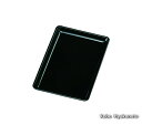 切手盆 黒 両面塗 7.0