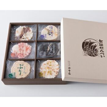 田中屋「36袋入 有磯せんべい(6種)30」 不思議の海 富山湾からの贈り物