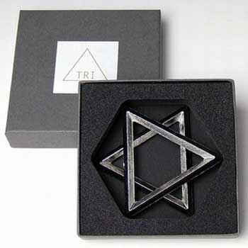 竹中銅器:三角形のテーブルウェア TRI(トライ) コースター2個セット