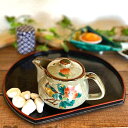 九谷焼 酒井百華園:【お茶の間セット】大 椿に鳥 裏絵【送料無料ライン対象外】