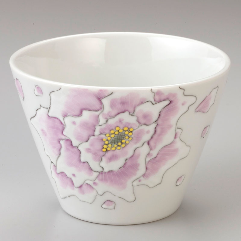 清峰堂「NYD05-1 スープカップ 富貴文」使って楽しい伝統工芸KUTANI-YAKI