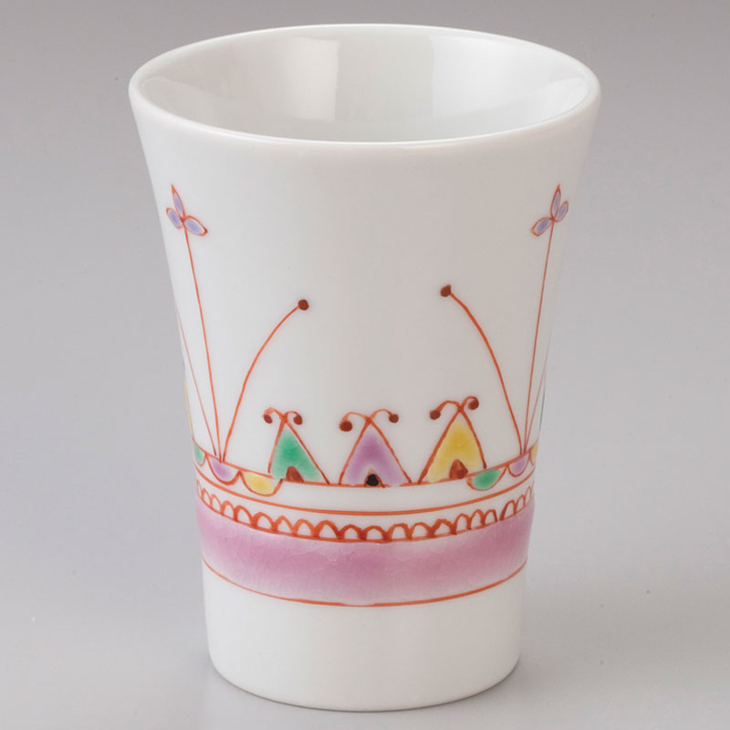 清峰堂「NYD08-3 ビアカップ めばえ」使って楽しい伝統工芸KUTANI-YAKI