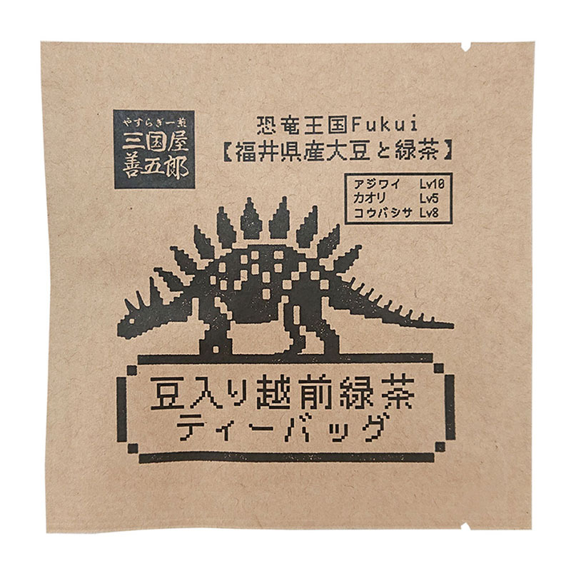 三国屋「福井県産大豆使用　豆入り越前緑茶ティーバッグ(3g)