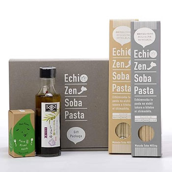 増田そば製粉所「Echi Zen Soba Pasta（越前そばパスタ）ギフトパッケージ」 1