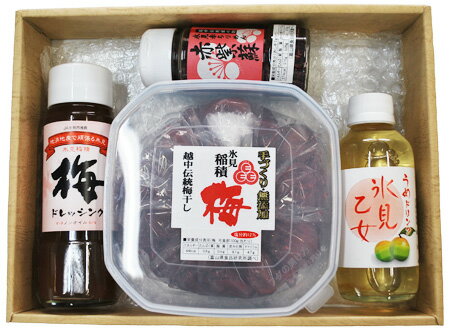 氷見稲積梅:梅パワーで毎日元気「梅干し4点セット」