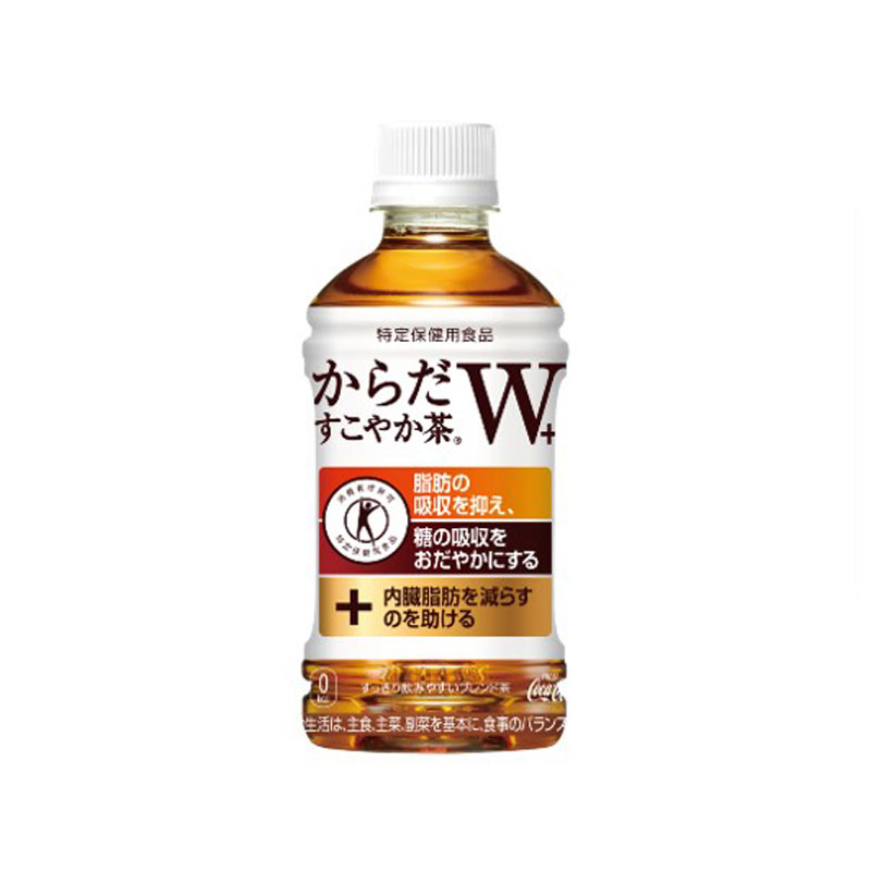 脂肪と糖にWではたらく からだすこやか茶W 北陸コカ・コーラボトリング &nbsp; 350mlPET×24本 [2ケース] 脂肪の吸収を抑え、糖の吸収をおだやかにする。 毎日どんなランチにも脂肪と糖は含まれているから... どんな食事にもぴったりな味わいのからだすこやか茶Wと食事を楽しもう！ ■商品名…からだすこやか茶W ■内容量…350mlPET×24本×2 ■原材料…食物繊維（難消化性デキストリン）、ほうじ茶、烏龍茶、紅茶／ビタミンC ■栄養成分表示…エネルギー0Kcal、たんぱく質0g、脂質0g、炭水化物5g、食塩相当量0.1g、糖類0g、食物繊維5g、カフェイン47mg ■ケース寸法…縦405×横272×高170(mm) ■保存方法…高温、直射日光を避ける &nbsp; ※この商品を一度にお買い上げいただくことができる数量は1セットまでです。 ※2セット以上のご購入をご希望の場合は、お手数ではございますが再度ご入力をお願い致します。 ※ギフト包装・熨斗・手提げ袋の同梱はお受けできません。※この商品を一度にお買い上げいただくことができる個数は1セットまでです。 ※2セット以上ご購入をご希望の場合は、お手数ではございますが再度ご入力をお願い致します。 ※異常気象や災害等が発生致しました後は注文が大変混み合う為、お届けまでにかなりのお時間がかかる場合がございます。配送指定日等のご希望もお受け出来かねる場合がございます。ご了承下さい。