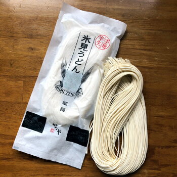 かなや麺業：受注生産の天日干し「半生氷見うどん(細麺)」6袋入り 12人前