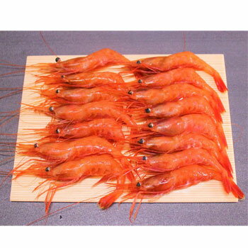 奥田屋：富山湾の天然甘エビ 頭付き丸ごと盛り〔ギフトケース入り〕(クール冷凍便)のサムネイル