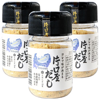 片口屋:コレで味が決まる! 「片口屋卓上だし 50g×3本」 食べられる片口屋だし