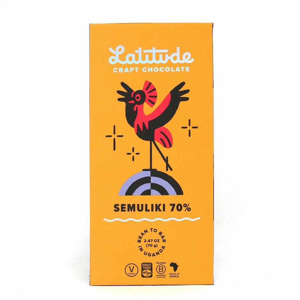 ラティテュード クラフト チョコレート ダーク 70% SEMULIKI セムリキ Latitude ウガンダ産 非脱臭 コ..