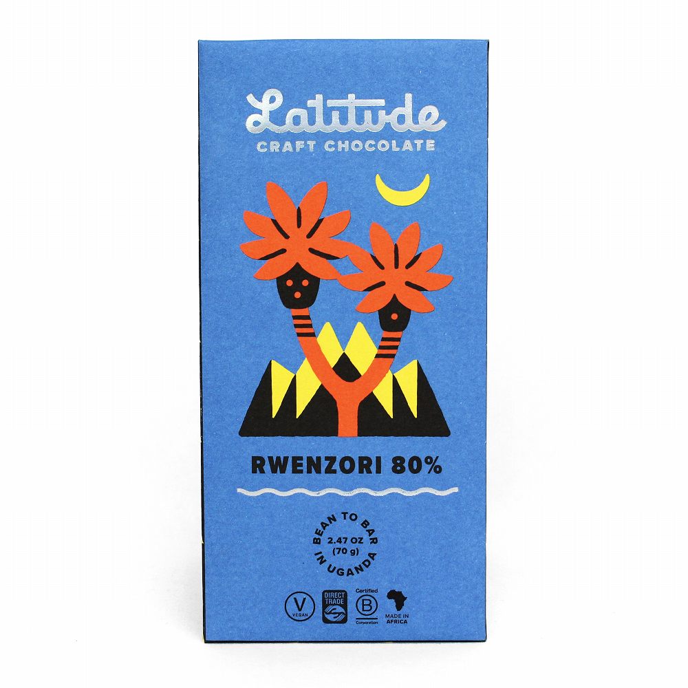 ラティテュード クラフト チョコレート ダーク 80% ルウェンゾリ Latitude ウガンダ産 非脱臭ココアバ..