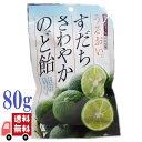 すだち さわやか のど飴 80g 大丸本舗 徳島県産すだち果汁 飴 あめ