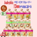 6個セット 13種類から選べる ベビービオ ベビースムージー 90g 9種 + オートミール 4種 有機JAS スムージー 無添加 生後6ヶ月頃から babyb...