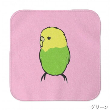 インコ ハンドタオル タオルハンカチ セキセイ2 セット ハンカチ 名入れ 記念品 アニバーサリー 入学祝い 還暦 卒業祝 誕生日 クリスマス 小鳥 鳥 鳥好き 雑貨 アニマル かわいい グッズ プレゼント ギフト セキセイインコ コザクラインコ オカメインコ