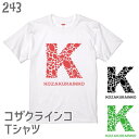 コザクラインコ Tシャツ イニシャルK 243 小鳥 鳥 鳥好き 雑貨 グッズ カオナシ ジブリ オシャレ かわいい プレゼント ギフト セキセイインコ オカメラインコ おもしろい オーバーサイズ 大きいサイズ ビッグT