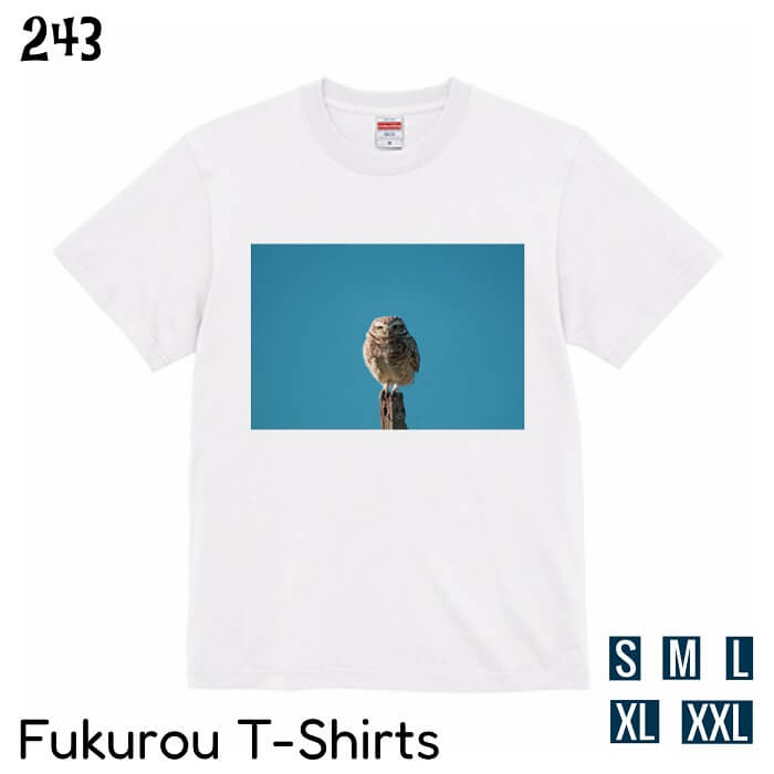 Rakuten - フクロウ Tシャツ アナホリフクロウフォトT 001 243 小鳥 鳥 鳥好き 雑貨 オシャレ かわいい グッズ プレゼント ギフト オオハシ ハシビロコウ フラミンゴ 駝鳥 ペンギン おもしろい 面白い 大きいサイズ ビッグT メール便 癒やし