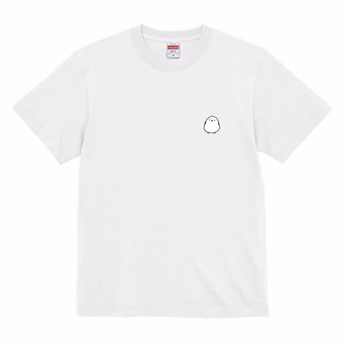 シマエナガ Tシャツ ワンポイント おにぎりシ...の紹介画像2