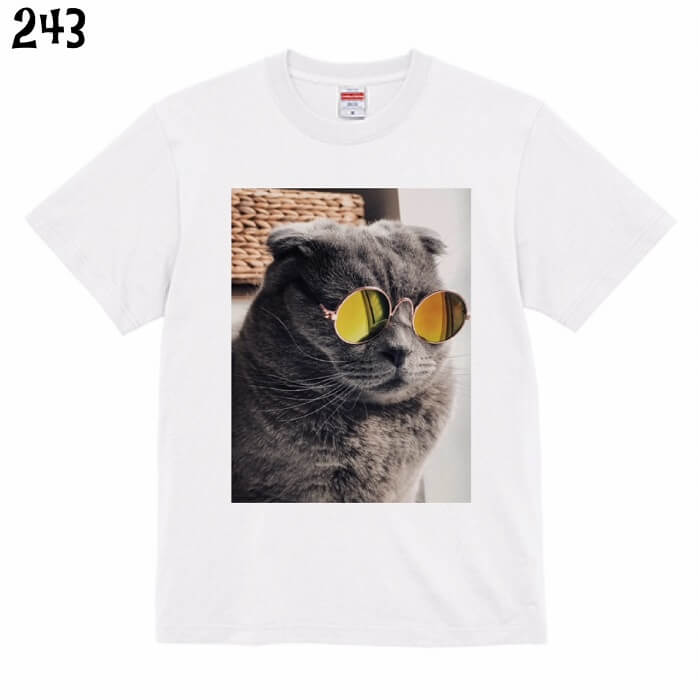 Rakuten - ネコ Tシャツ サングラスをかけたネコ 猫 ネコ好き 可愛い 雑貨 ティーシャツ デザイン イラスト アニマル かわいい グッズ 白猫 黒猫 三毛猫 ブチ 茶トラ サビネコ サバネコ ミケ シロネコ クロネコ