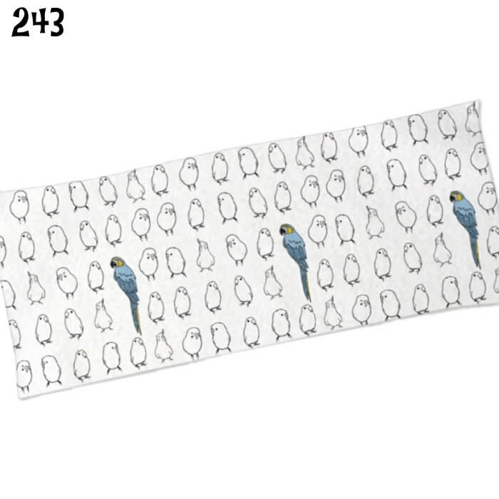 Rakuten - インコフェイスタオル インコだらけ 34×85cm 記念品 アニバーサリー 入園 入学 卒園 卒業 入学祝い 還暦 卒業祝 誕生日 クリスマス 小鳥 鳥 鳥好き 雑貨 かわいい グッズ プレゼント ギフト メール便 癒やし 洗顔タオル 美容室