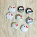 はなぶさ堂 缶バッジ 「文鳥シリーズ」 25mm 文鳥 グッズ ブンチョウ ぶんちょう buncho プレゼント