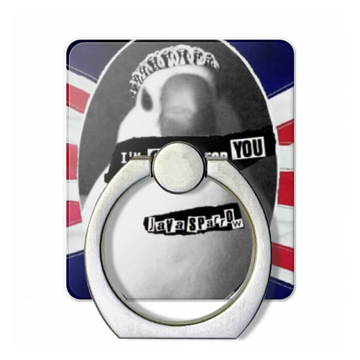 文鳥 スマホリング CRAZY FOR YOU iPhoneリング iPhone リング ホールドリング リングホルダー ホルダー おしゃれ 360度回転 かわいい 軽量 薄型 落下防止 スマホ スタンド タブレット iPad