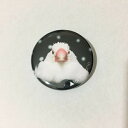 文鳥 グッズ torinotorio 「ぶんこバッジ 白文鳥バッジ(トヤ:ドット) 」38mm 文鳥 グッズ ブンチョウ ぶんちょう buncho プレゼント