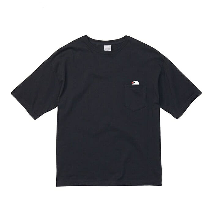 文鳥 ビッグシルエット ポケットTシャツ ポケ...の紹介画像3