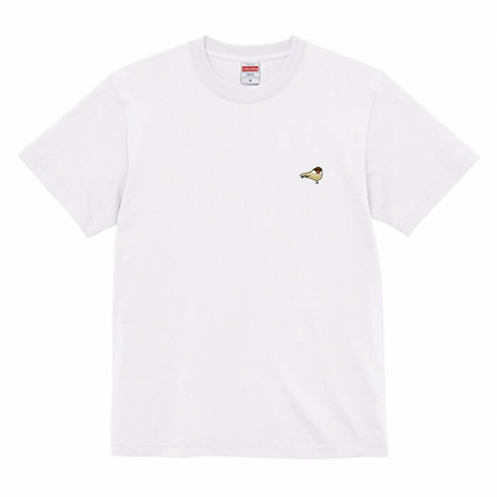 文鳥 Tシャツ ワンポイント スサー文鳥 半袖...の紹介画像3