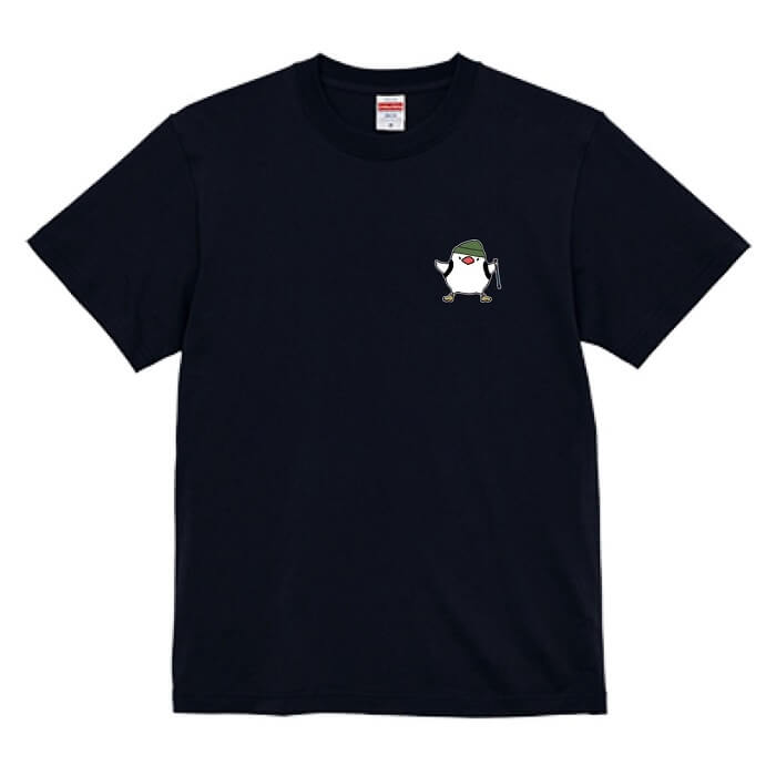 文鳥 Tシャツ ワンポイント 登山文鳥 大 半...の紹介画像2