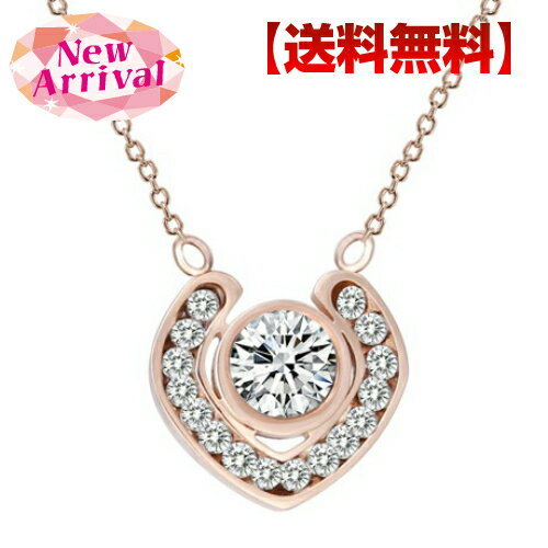 サージカル ステンレス ネックレス CZ ピンクゴールド