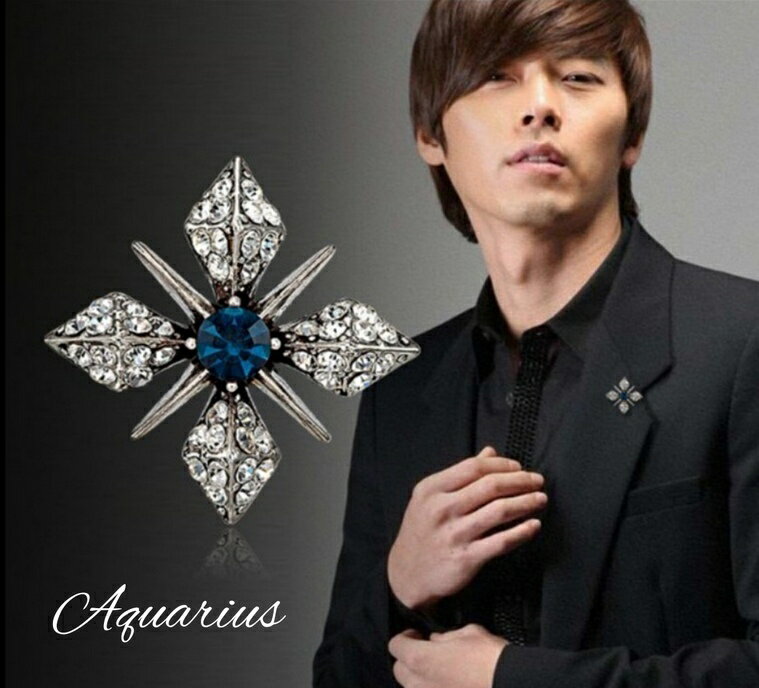 オーストリア スワロフスキー 男女兼用 ラペルピン ピンバッチ4タイプ