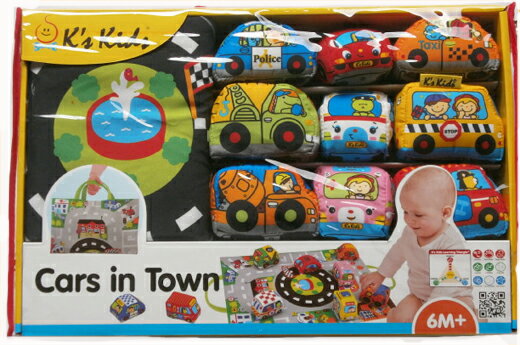 おもちゃ ベビートイ カーズインタウン 自動車おもちゃ プレゼント 御誕生日 贈り物 布製おもちゃ 知育玩具 ケーズキッズ 幼児 ごっこ遊び 自動車 救急車 消...