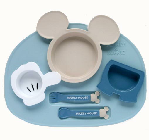 ベビー食器セットお食事セットミッキーミニーの食器セットディズニー食器ランチセット日本製ベビー食器出産祝い離乳食プレートお食事エプロンスプーンフォークボウル小鉢お盆ギフト