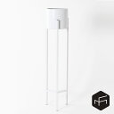 StandPot High 鉢カバー(プランター・ポット) 花台 フラワースタンド プランタースタンド 北欧 おしゃれ 6号 7号 20cm スチール ブラック...