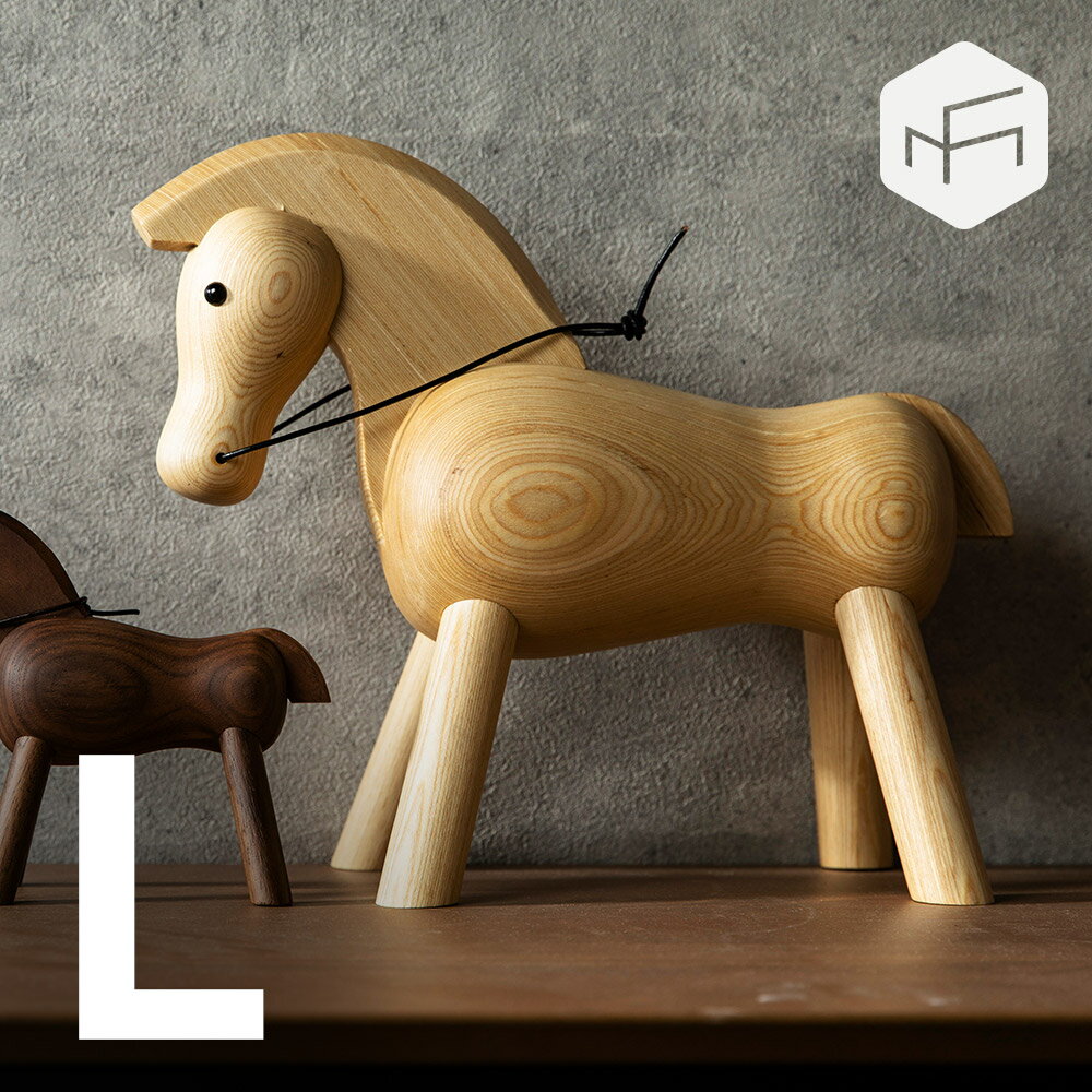 Woody Horse L ウッディーホース オブジェ 置物 新居祝い カイ・ボイスン Kay Bojesen 馬 ウマ 北欧 モダンインテリア おしゃれ デザイナー 天然木(3)