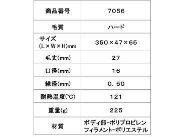 【 ヴァイカンハイジーンシステム 】 ウォーターブラシ 床・靴底・多目的 / 業務用・家庭用 / ハードブラシ　7056　ハンドル別売り