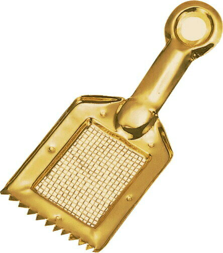 【メール便対応可】網付き灰ならし 金塗装 香炉掃除 灰ならし お手入れ用品