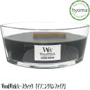 WoodWick ウッドウィック ハースウィック L イブニングバンファイア(W940053064) アロマキャンドル 木製芯 暖炉 焚火 音 燃焼時間40時間 カメヤマ