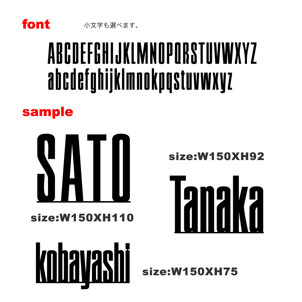 ポイント10倍！！ 送料無料！表札 戸建 おしゃれ アイアン調 ステンレス表札英字 ローマ字 モダン 小さい表札最短 上品 デザイン 取付け簡単 オリジナル ひょうさつ 日本製KIRIMOJI‐123　type-g-1切り文字表札（サイズ変更可能）