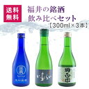 【送料無料】【飲み比べ】 当店限定＼福井の厳選人気地酒300ml 3本 お試し飲み比べセット／ ：黒龍 いっちょらい 一本義 妙正宗 有名地酒 銘酒 名水 お試し お試しセット 日本酒 家飲み 地酒 福井 贈り物 ギフト プレゼント お中元