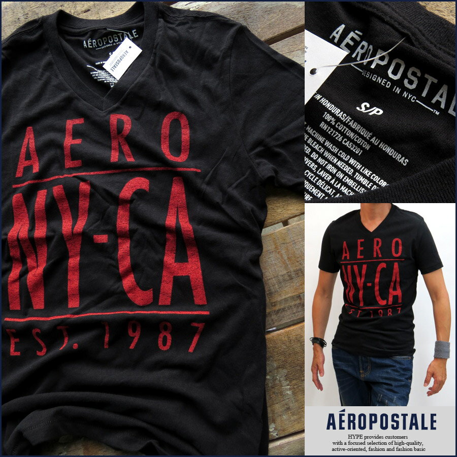 USA買付け エアロポステール Tシャツ メンズ VネックAEROPOSTALE 6001-6109 ...