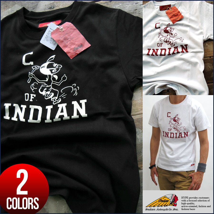 インディアンモトサイクル Tシャツ メンズ 半袖 プリント VintageIC-2267全2色Ind ...