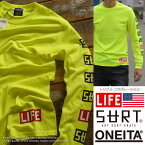 SURT×ONEITA×LIFE サート×オニータ×ライフ トリプルコラボ ロンT メンズ 長袖 Tシャツ 922-513SRLF5【DAI】■03170905