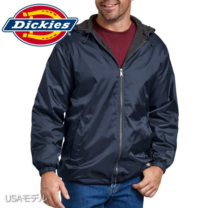 USAモデル ジャケット メンズ ブランド Dickies ディッキーズ フリース パーカー メンズ 防水 ネイビー 紺 33H237 181025