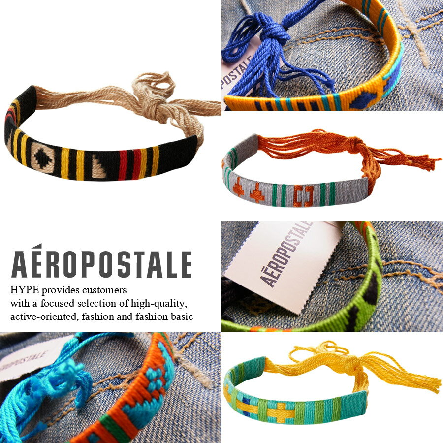 エアロポステール 正規品 ブレスレット ミサンガ メンズ7315-8467 全6色【YDKG-k】【kb】AEROPOSTALE 【H-AC】 プレゼント ギフト