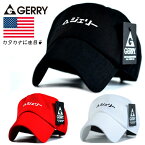 キャップ メンズ GERRY USA ジェリー ブランド レディース ローキャップ 帽子 刺繍 ストリート かっこいい ベルト 調節可 アジャスター 12GER-117 プレゼント ギフト