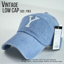 ローキャップ メンズ レディース 帽子 ビンテージ Vintage ミリタリー シンプル こなれ感 820-46 8-5 Yブリーチ プレ…