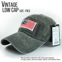 ローキャップ メンズ レディース 帽子 ビンテージ Vintage ミリタリー シンプル こなれ感 820-46 8-3 カーキ プレゼ…