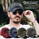 【SERGEANT】キャップ 帽子 メンズ レディース 野球帽 ローキャップ ★REV 7988000 Vintage Military プレゼント ギフ…