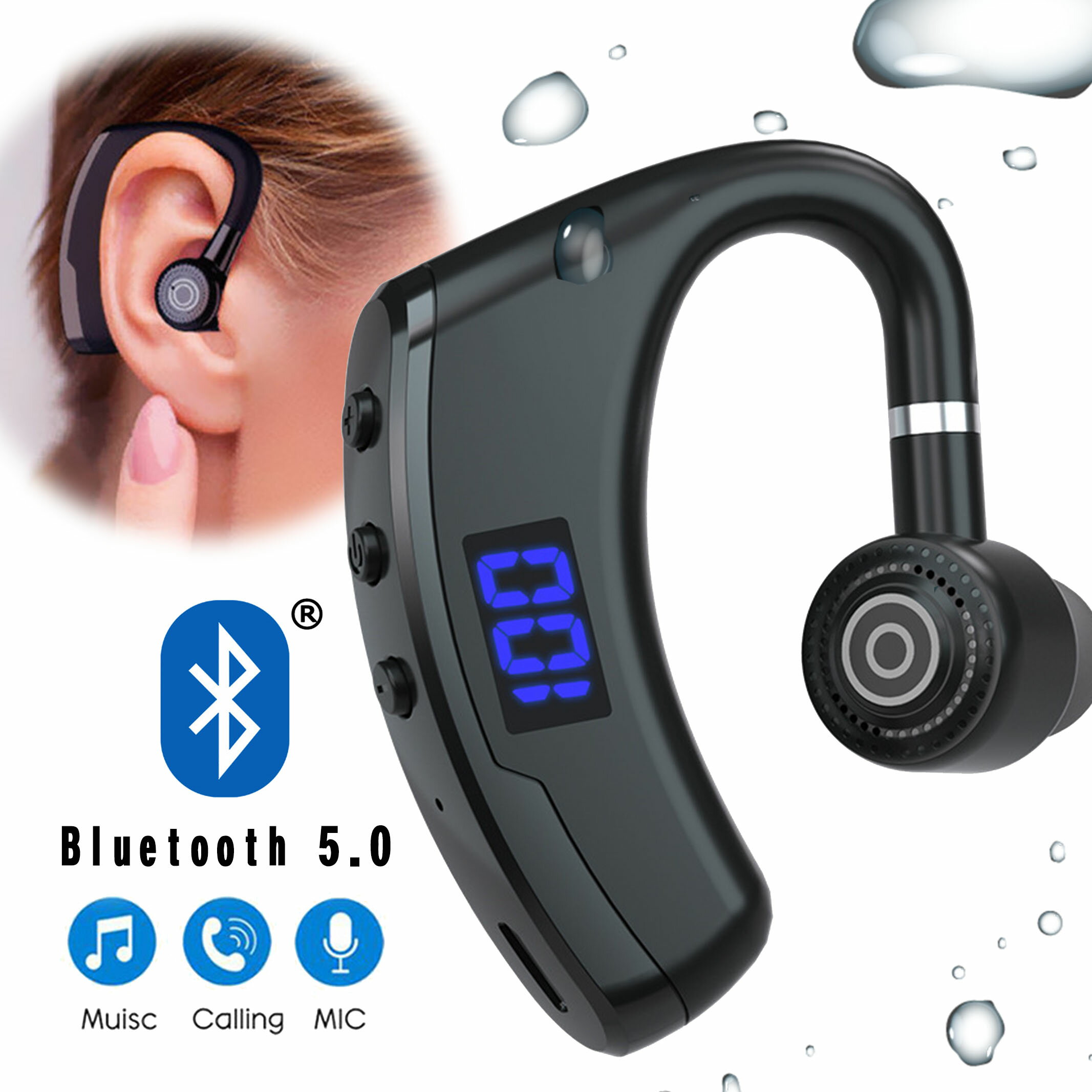 【5/20限定★2人に1人最大100%ポイントバック★要エントリー】イヤホン ワイヤレス スポーツ LTG Bluetooth5.0 防水 サラウンド イヤホン マイク NEK ★REV 7988259 左右兼用 片耳 高音質 イヤホン iPhone android スマホ対応 ブルートゥース 高音質 ランニング 運動